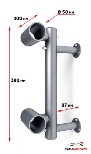 Модель №21 - кронштейн балетного станка двухуровневого "Элегант" фото 4