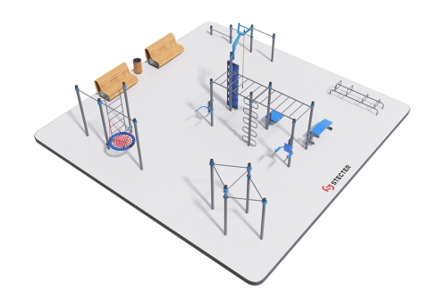 Воркаут площадка №2 - 12х12 метров (144 кв.м.) фото 2