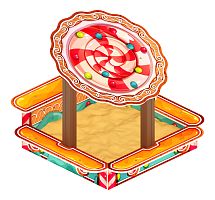 Песочница с навесом Ромашка (Пряничный домик) - ИО 5.01.06-03