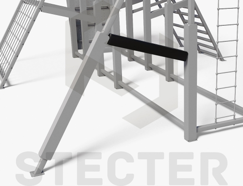 Безопасная защита на опорную стойку 80х80мм (L=1000-1500 мм) 