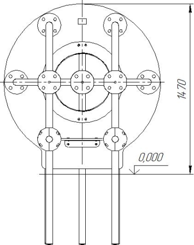 Romana Детский спортивно-игровой комплекс с лазом серия "Сфера" Romana 057.25.00 фото 3