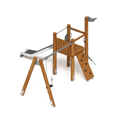 Игровой комплекс (лиственница темный) ДИК 2.24.03-Л.И1.01 фото 3