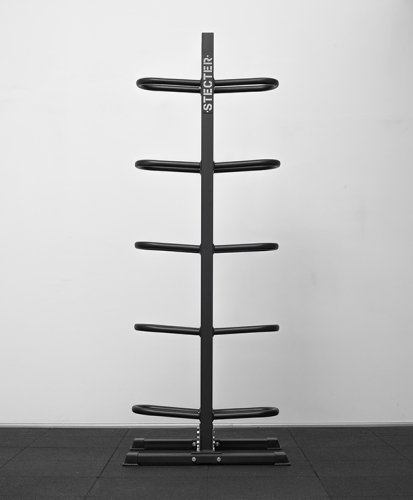 Напольная двухсторонняя стойка для медболов на 10 шт фото 2