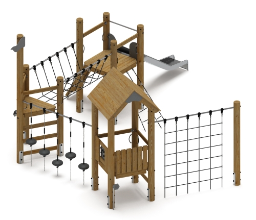 Игровой комплекс (лиственница орех) ДИК 2.24.02-Л.И1.02 фото 3