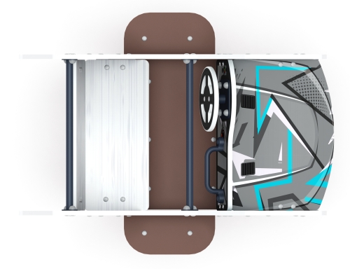 Машинка - Качалка на пружине двухместная машинка - ИО 23.03.01-04.И1 фото 4