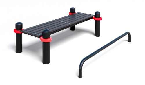 Лавочка для пресса с упором для ног (PAW-34)