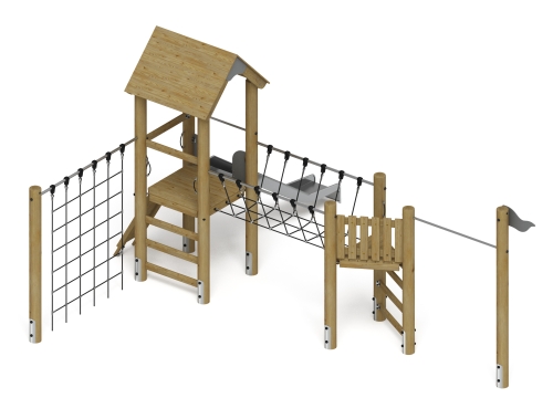 Игровой комплекс (лиственница орех) ДИК 2.24.05-Л.И1.02 фото 2