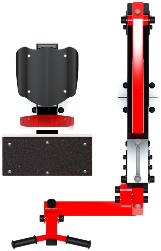 Бицепс сидя (красный) - Уличный тренажер - СТ 034-11.И1 фото 4