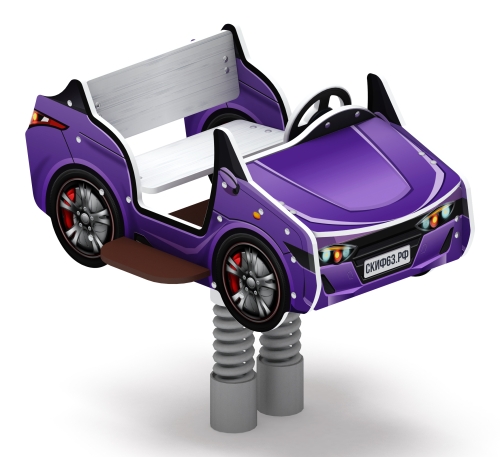 Кабриолет - Качалка на пружине двухместная машинка - ИО 23.03.02-03