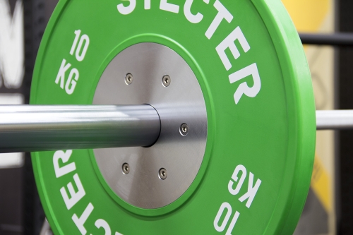 Профессиональный соревновательный диск для штанги 10 кг (зеленый) фото 3