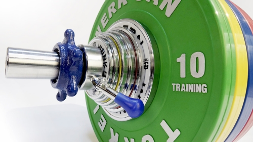 Штанга тренировочная 185 кг (комплект) WERK SAN (сертификат IWF) фото 3