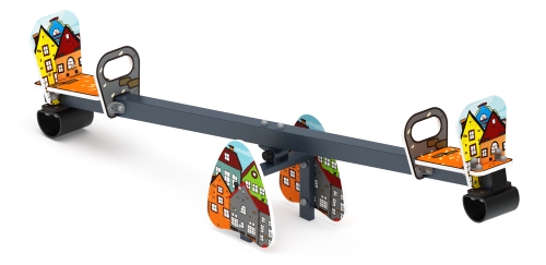 Качалка балансир со спинкой большой (Город) - ИО 21.М.01.05-П.04 фото 2