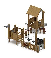 Игровой комплекс (лиственница орех) ДИК 1.24.04-Л.И1.02