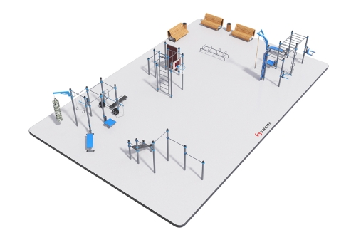 Воркаут площадка №7 - 20х13 метров (260 кв.м.) фото 2