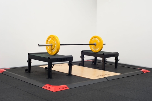 Тяжелоатлетические плинты для штанги с регулировкой по высоте 30-45 см (пара) фото 2