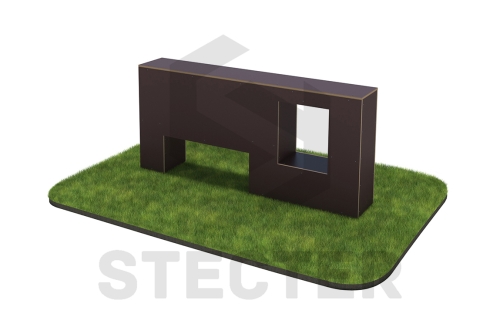 Элемент полосы препятствий "Стенка с двумя проломами"