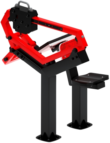 Бицепс сидя (красный) - Уличный тренажер - СТ 034-11.И1 фото 2