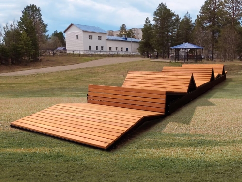 Парклет "Зигзаг" фото 2