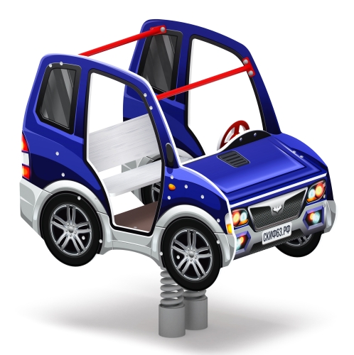 Машинка - Качалка на пружине двухместная машинка - ИО 23.03.01-01.И1 фото 3