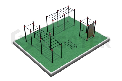 Умная спортивная площадка. Комплект детского воркаута (приказ Минспорта России №107 от 15.02.2022) фото 2