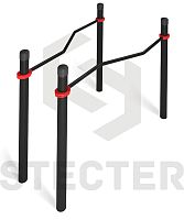 Брусья изогнуто-горизонтальные