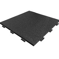 Резиновая плитка 1м х 1м с встроенным скрытым крепежным замком, терракотовый