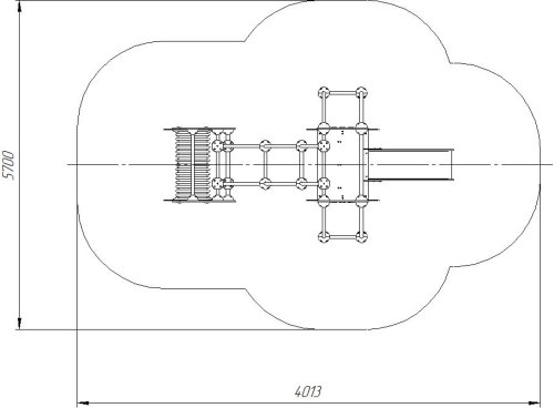 Romana Детский спортивно-игровой комплекс с горкой серия "Сфера" Romana 057.23.00 фото 5