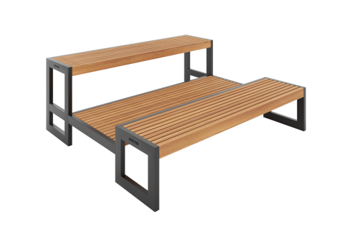 Скамья уличная "Трибуна" Модуль 1 фото 2