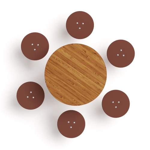 Столик взрослый (лиственница темный) МФ 32.01.05-Л.И1.01 фото 2