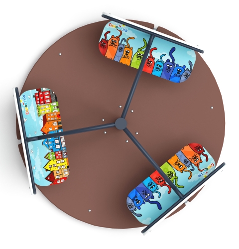 Карусель Солнышко (Коты) - ИО 30.01.03-10.И1 фото 4