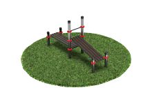 Нержавеющий воркаут комплекс из горизонтальной и наклонной лавки для пресса