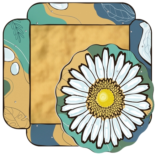 Песочница с навесом Ромашка (Пастель) - ИО 5.01.06-01 фото 4