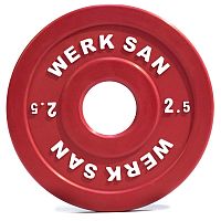 Диск соревновательный 2,5 кг WERK SAN (сертификат IWF)