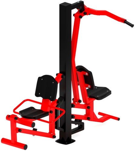 Тяга верхняя+Флекс (красный) - Уличный тренажер - СТ 021-11.И1 фото 2