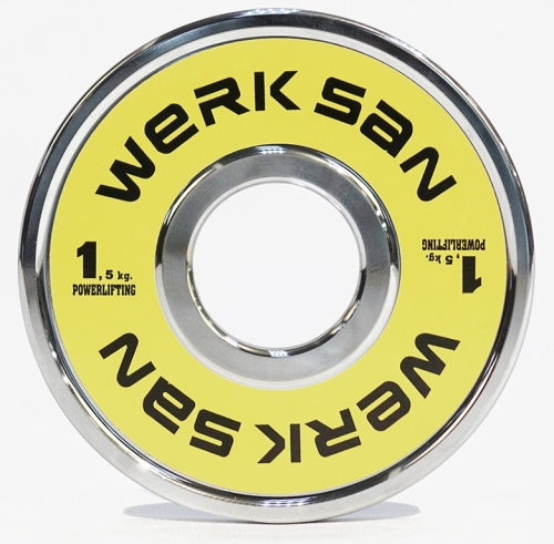 Диск стальной для пауэрлифтинга 1,5 кг WERK SAN