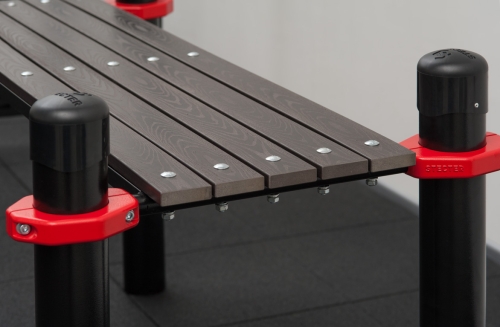 Комплекс из брусьев, турника, шведской стенки и наклонной лавки для пресса (PAW-60) фото 3