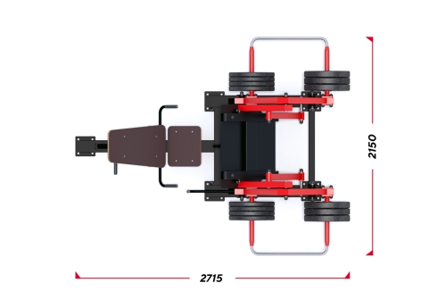 Уличный тренажер "Жим ногами" с изменяемой нагрузкой фото 4