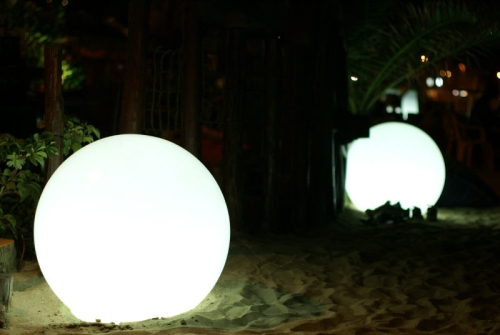 Шар-светильник 60 см (наземный, Белый) фото 6