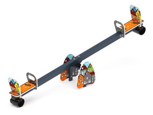 Качалка балансир со спинкой большой (Город) - ИО 21.М.01.05-П.04