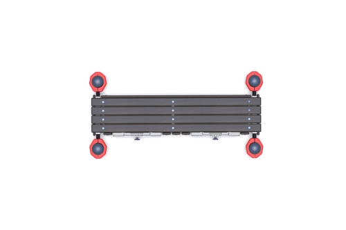 Горизонтальная гимнастическая скамья, к которой прикреплены две раздвижные антивандальные измеритель фото 4