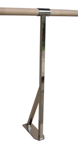 Модель №8 – стойка балетного (хореографического) станка одноуровневого из нержавеющей стали