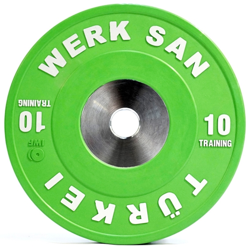 Диск тренировочный 10 кг WERK SAN (сертификат IWF)