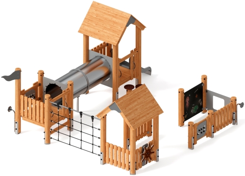 Игровой комплекс (лиственница) ДИК 1.24.02-Л.И1 фото 3 Игровой комплекс (лиственница) ДИК 1.24.02-Л.И1 фото 3