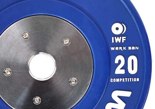 Диск соревновательный 20 кг WERK SAN (сертификат IWF) фото 2