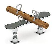 Качалка-балансир на двух пружинах (Лиственница темный) ИО 23.24.01-Л.И1.01