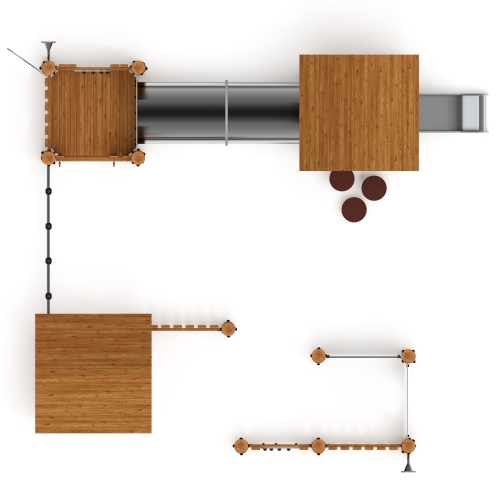 Игровой комплекс (лиственница темный) ДИК 1.24.02-Л.И1.01 фото 4