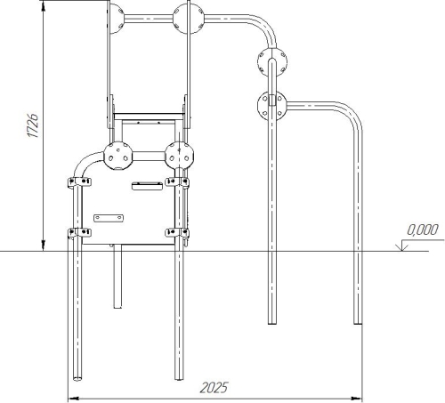 Romana Детский спортивно-игровой комплекс с горкой серия "Сфера" Romana 057.05.00 фото 4