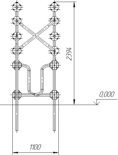 Romana Детский спортивно-игровой комплекс для улицы серия "Сфера" Romana 057.03.00 фото 4