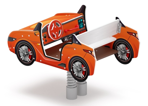 Кабриолет - Качалка на пружине двухместная машинка - ИО 23.03.02-01.И1 фото 2